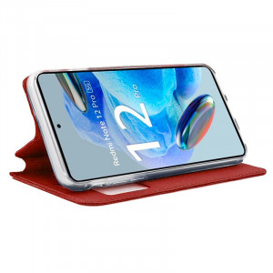 Fundação COOL Capa de Flip para Xiaomi Redmy Note 12 Pro 5G Red Lise H