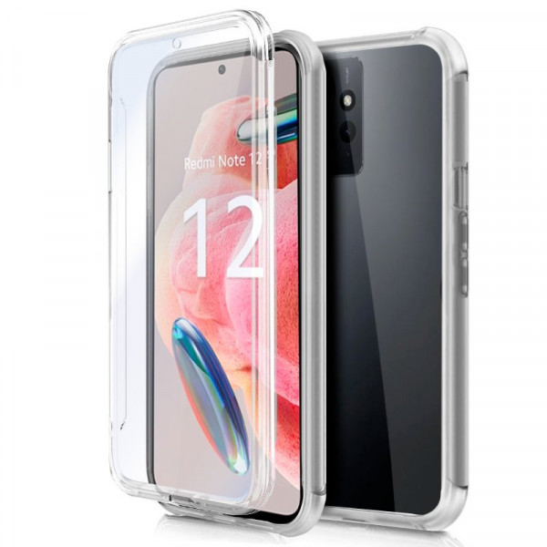 Funda COOL Silicona 3D para Xiaomi Redmi Note 12 (Transparente Frontal + Trasera) D