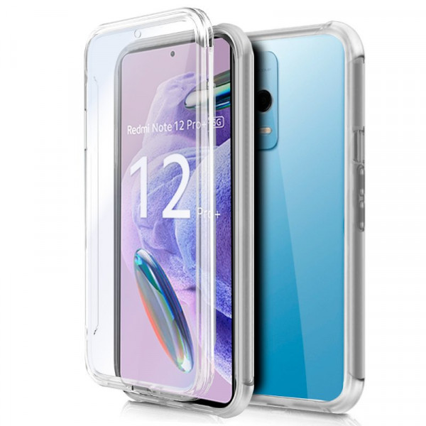 Funda COOL Silicona 3D para Xiaomi Redmi Note 12 Pro Plus 5G (Transparente Frontal + Trasera) D