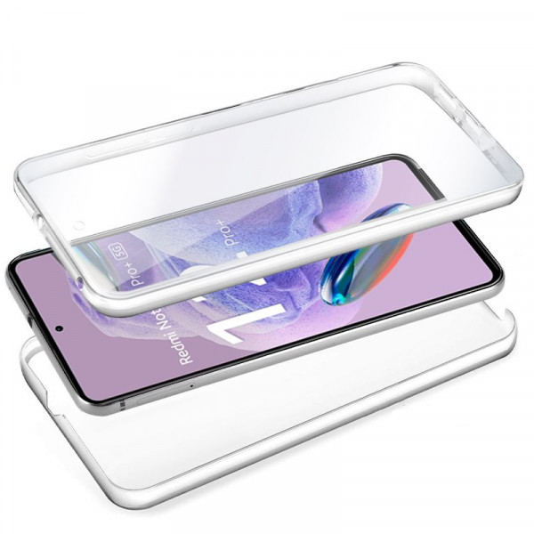 Fundação COOL Silicone 3D para Xiaomi Redmi Note 12 Pro Plus 5G (Border Transparent + Trasera) M 2