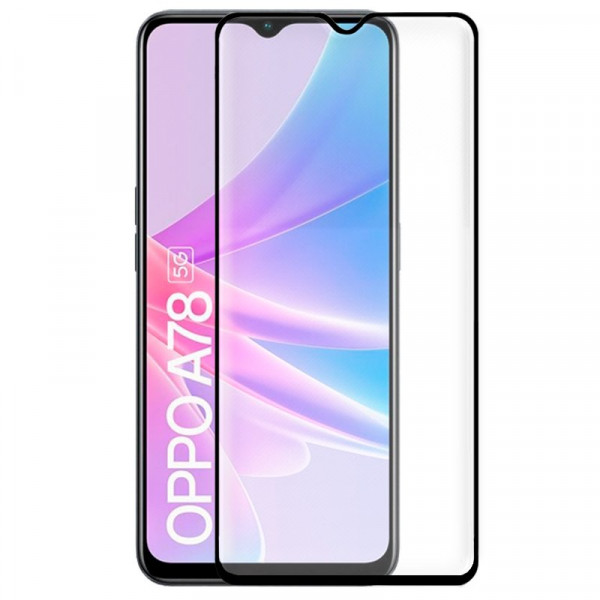 Protector Pantalla Cristal Templado COOL para Oppo A78 5G (FULL 3D Negro) D