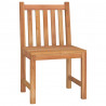 Juego de comedor para jardín 5 piezas madera maciza de teca 5