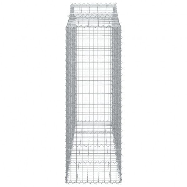 Cestos gabião arqueados 14 pcs 200x50x140/160 ferro galvanizado M 5