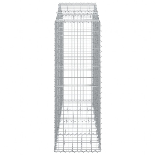 Cestos gabião arqueados 18 pcs 200x50x140/160 ferro galvanizado M 5