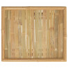 Mesa de jardim 65x55x30 cm bambu 5