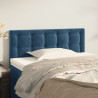 Cabeceira de cama veludo 90x5x78/88 cm azul-escuro 1