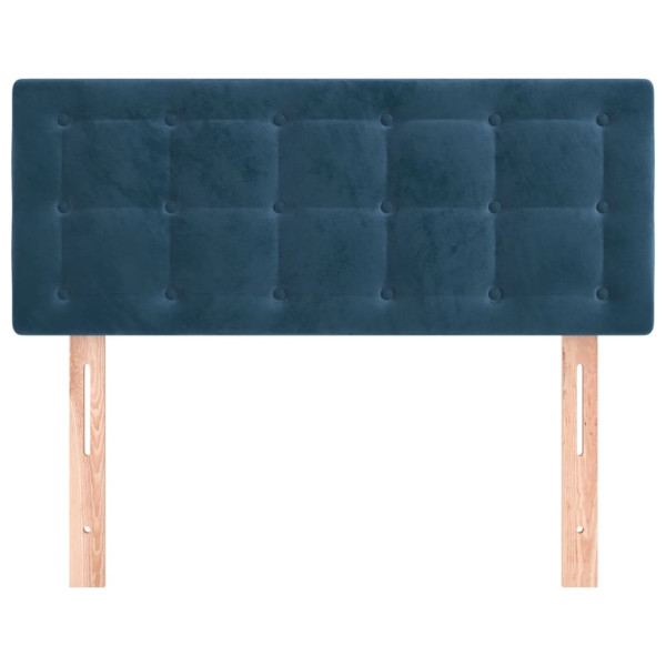 Cabeceira de cama veludo 90x5x78/88 cm azul-escuro M 3