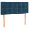 Cabecero con LED de terciopelo azul 100x5x78/88 cm 4