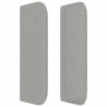 Cabecero de tela gris claro 83x16x78/88 cm 4