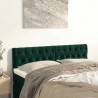 Cabeceira de cama 2 pcs veludo 80x7x78/88 cm verde-escuro 1