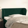 Cabecero de terciopelo verde oscuro 83x23x78/88 cm 1