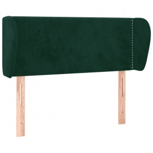 Cabecero de terciopelo verde oscuro 83x23x78/88 cm H