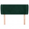 Cabecero de terciopelo verde oscuro 83x23x78/88 cm 3