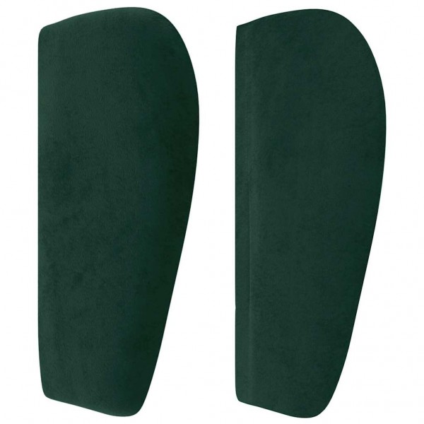 Cabecero de terciopelo verde oscuro 83x23x78/88 cm M 4