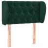 Cabecero de terciopelo verde oscuro 83x23x78/88 cm 2