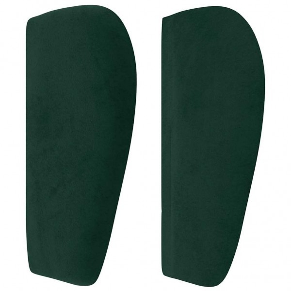 Cabecero de terciopelo verde oscuro 83x23x78/88 cm M 4