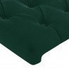 Cabecero con orejas de terciopelo verde oscuro 103x23x118/128cm 5