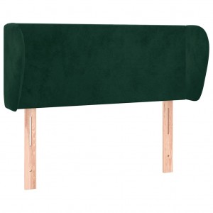 Cabecero de terciopelo verde oscuro 93x23x78/88 cm H