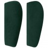 Cabecero de terciopelo verde oscuro 93x23x78/88 cm 4
