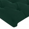 Cabeceros 4 unidades de terciopelo verde oscuro 100x7x78/88 cm 4