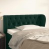 Cabecero de terciopelo verde oscuro 103x23x78/88 cm 1