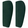 Cabecero de terciopelo verde oscuro 93x23x78/88 cm 4