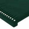 Cabecero de terciopelo verde oscuro 93x23x78/88 cm 5