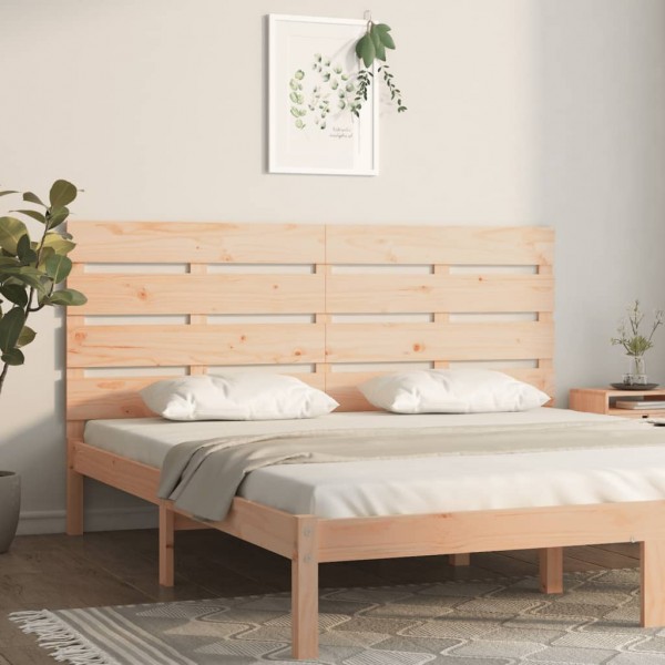 Cabecero de cama madera maciza de pino 180x3x80 cm D