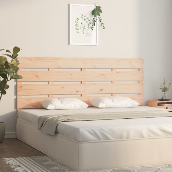 Cabecero de cama madera maciza de pino 180x3x80 cm M 3