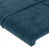Cabeceros 2 unidades de terciopelo azul oscuro 90x5x78/88 cm 4