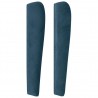 Cabecero con orejas de terciopelo azul oscuro 93x23x118/128 cm 4
