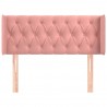 Cabecero de terciopelo rosa 93x16x78/88 cm 3