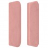 Cabecero de terciopelo rosa 93x16x78/88 cm 4