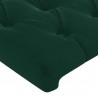 Cabeceros 2 unidades de terciopelo verde oscuro 90x7x78/88 cm 4