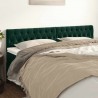 Cabeceira de cama 2 pcs veludo 90x7x78/88 cm verde-escuro 1