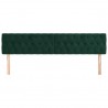 Cabeceros 2 unidades de terciopelo verde oscuro 90x7x78/88 cm 3
