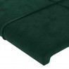 Cabeceira de cama 4 pcs veludo 80x5x78/88 cm verde-escuro 4