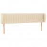 Cabecero de tela color crema 183x23x78/88 cm 2