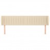 Cabecero de tela color crema 183x23x78/88 cm 3