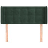 Cabecero de terciopelo verde oscuro 83x16x78/88 cm 3
