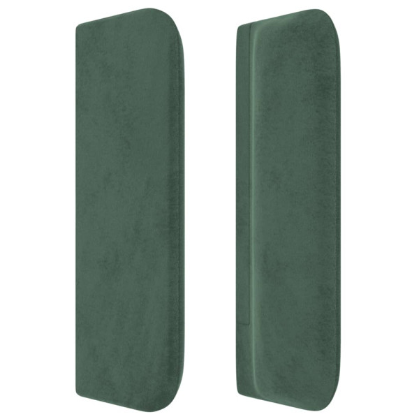 Cabecero de terciopelo verde oscuro 83x16x78/88 cm M 4
