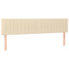 Cabeceros 2 unidades de tela color crema 90x5x78/88 cm 2