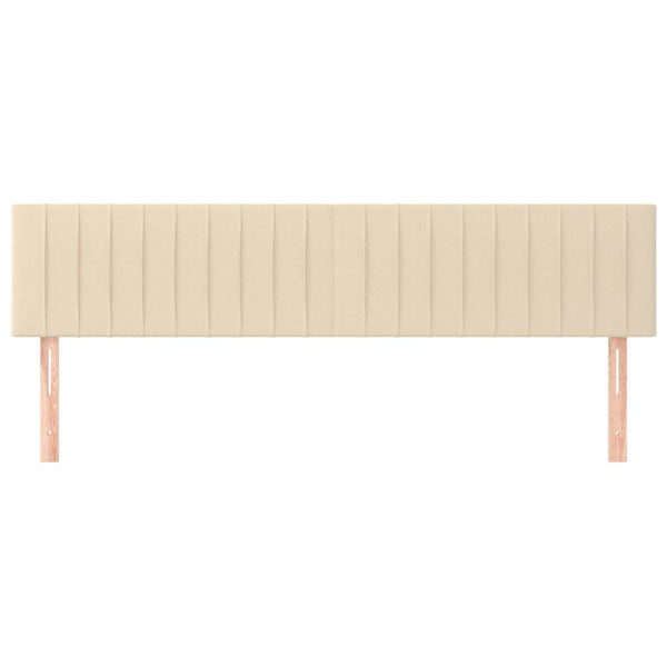 Cabeceros 2 unidades de tela color crema 90x5x78/88 cm M 3