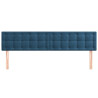 Cabeceros 2 unidades de terciopelo azul oscuro 100x5x78/88 cm 3