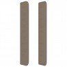 Cabeceira cama c/ abas tecido 93x16x118/128cm cinza-acastanhado 4