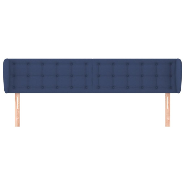 Cabecero de tela azul 183x23x78/88 cm M 3