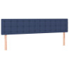 Cabeceira de cama 2 pcs tecido 90x5x78/88 cm azul 2