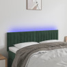 Cabecero con LED de terciopelo gris oscuro 144x5x78/88 cm 1
