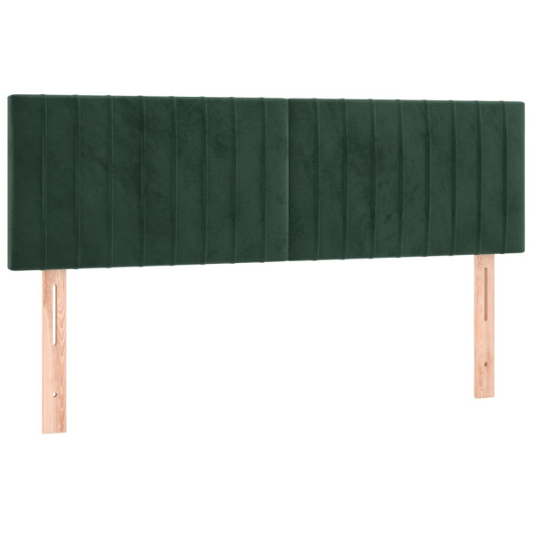 Cabecero con LED de terciopelo gris oscuro 144x5x78/88 cm M 4