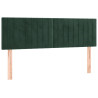 Cabecero con LED de terciopelo gris oscuro 144x5x78/88 cm 4